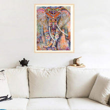 Lade das Bild in den Galerie-Viewer, Bunte Elefant - volle Diamant-Malerei - 30x40cm
