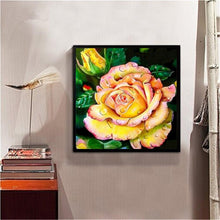 Lade das Bild in den Galerie-Viewer, Blumen - volle Diamant-Malerei - 30x30cm