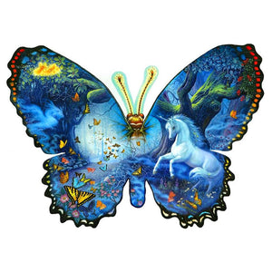 Neuheit Schmetterling - voller runder Diamant - 40x30cm