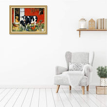 Lade das Bild in den Galerie-Viewer, Kuh - voller runder Diamant - 30x40cm