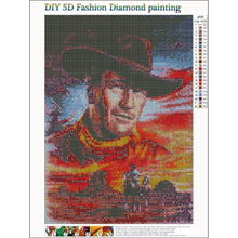 Lade das Bild in den Galerie-Viewer, Cowboy - voller runder Diamant - 30x40cm