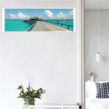 Lade das Bild in den Galerie-Viewer, Breites Meer - volle runde Diamant-Malerei - 80x30cm