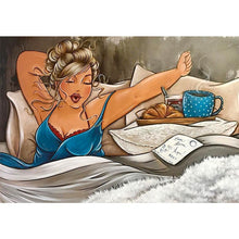 Lade das Bild in den Galerie-Viewer, Genießen Frauen - voller runder Diamant - 40x30cm