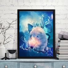 Lade das Bild in den Galerie-Viewer, Süße Katze - volle Diamant-Malerei - 40x30cm