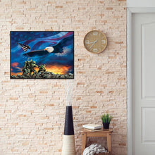 Lade das Bild in den Galerie-Viewer, Fliegender Adler - voller runder Diamant - 40x30cm