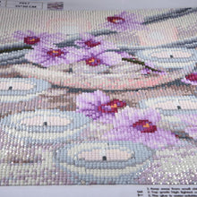 Lade das Bild in den Galerie-Viewer, Kerze Blume - voller quadratischer Diamant - 30x35cm