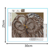 Lade das Bild in den Galerie-Viewer, Kuss Vogel - voller quadratischer Diamant - 25x30cm