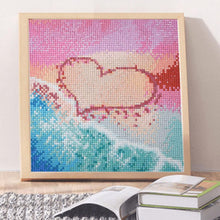 Lade das Bild in den Galerie-Viewer, Liebe Strand - voller quadratischer Diamant - 25x25cm