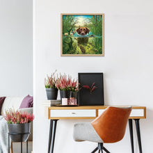 Lade das Bild in den Galerie-Viewer, Hund - voller runder Diamant - 30x30cm