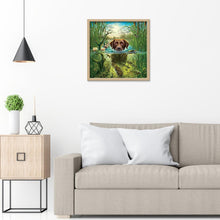 Lade das Bild in den Galerie-Viewer, Hund - voller runder Diamant - 30x30cm