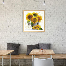 Lade das Bild in den Galerie-Viewer, Sonnenblume - voller quadratischer Diamant - 30x30cm

