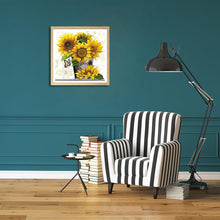 Lade das Bild in den Galerie-Viewer, Sonnenblume - voller quadratischer Diamant - 30x30cm