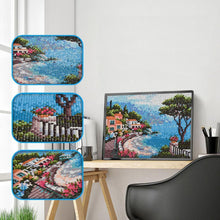 Lade das Bild in den Galerie-Viewer, Liebe Meer - voller quadratischer Diamant - 25x30cm