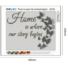 Lade das Bild in den Galerie-Viewer, Schmetterling - volle Diamant-Malerei - 30x25cm