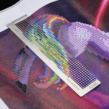 Lade das Bild in den Galerie-Viewer, 400 Löcher Edelstahl Diamant Malerei Paste Aufkleber Punkt Strass Punkt Lineal
