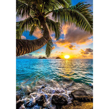 Lade das Bild in den Galerie-Viewer, Kokosnuss-Meer - voller runder Diamant - 30x40cm