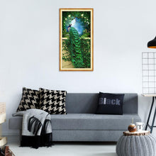 Lade das Bild in den Galerie-Viewer, Pfau - voller runder Diamant - 50x95cm