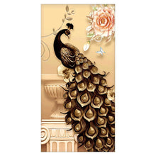 Lade das Bild in den Galerie-Viewer, Pfau - voller runder Diamant - 50x95cm