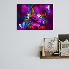 Lade das Bild in den Galerie-Viewer, Fantasy Blumen - voller runder Diamant - 40x30cm