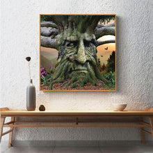 Lade das Bild in den Galerie-Viewer, Baum und Mann - voller quadratischer Diamant - 30x30cm