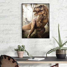 Lade das Bild in den Galerie-Viewer, Dinosaurier - voller quadratischer Diamant - 30x40cm