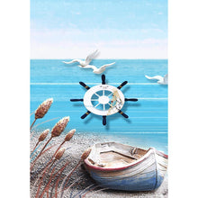 Lade das Bild in den Galerie-Viewer, Strandblick - volle Diamant-Malerei - 40x30cm