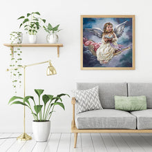 Lade das Bild in den Galerie-Viewer, Baby-Engel - voller runder Diamant - 30x30cm
