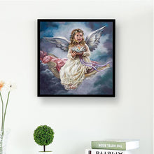 Lade das Bild in den Galerie-Viewer, Baby-Engel - voller runder Diamant - 30x30cm