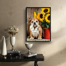 Lade das Bild in den Galerie-Viewer, Hund - voller runder Diamant - 30x40cm