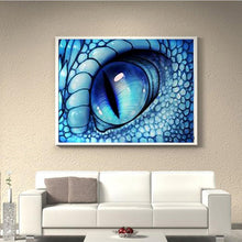Lade das Bild in den Galerie-Viewer, Auge - voller runder Diamant - 30x40cm