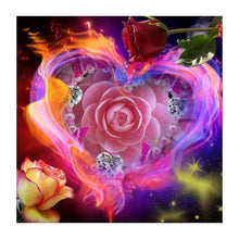 Lade das Bild in den Galerie-Viewer, Rose - voller quadratischer Diamant - 30x30cm