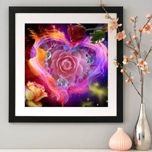 Lade das Bild in den Galerie-Viewer, Rose - voller quadratischer Diamant - 30x30cm