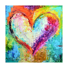 Lade das Bild in den Galerie-Viewer, Herz - voller runder Diamant - 30x30cm
