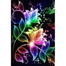 Lade das Bild in den Galerie-Viewer, Blume - voller runder Diamant - 30x40cm