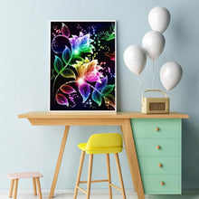 Lade das Bild in den Galerie-Viewer, Blume - voller runder Diamant - 30x40cm