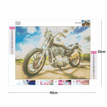 Lade das Bild in den Galerie-Viewer, Motorrad - voller quadratischer Diamant - 40x30cm
