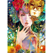 Lade das Bild in den Galerie-Viewer, Schöne Frau - voller runder Diamant - 30x40cm