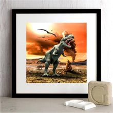 Lade das Bild in den Galerie-Viewer, Dinosaurier - voller runder Diamant - 30x30cm