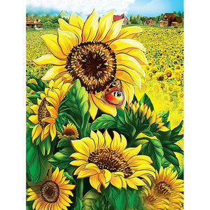 Sonnenblumen - volle Diamant-Malerei - 30x40cm