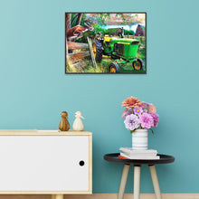 Lade das Bild in den Galerie-Viewer, Bauernhof Hirsch - voller runder Diamant - 40x30cm