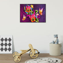 Lade das Bild in den Galerie-Viewer, Farbe Blumen - voller runder Diamant - 40x30cm