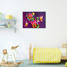 Lade das Bild in den Galerie-Viewer, Farbe Blumen - voller runder Diamant - 40x30cm