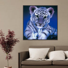 Lade das Bild in den Galerie-Viewer, Tiger - voller quadratischer Diamant - 30x30cm