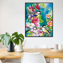 Lade das Bild in den Galerie-Viewer, 2 Vögel - voller quadratischer Diamant - 30x40cm