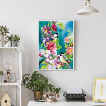 Lade das Bild in den Galerie-Viewer, 2 Vögel - voller quadratischer Diamant - 30x40cm