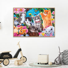 Lade das Bild in den Galerie-Viewer, Katze - voller quadratischer Diamant - 40x30cm