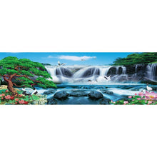 Lade das Bild in den Galerie-Viewer, Wasserfall - volle runde Diamant-Malerei - 80x30cm