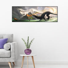 Lade das Bild in den Galerie-Viewer, Neuheit - volle runde Diamant-Malerei - 80x30cm