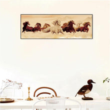 Lade das Bild in den Galerie-Viewer, Laufpferde - volle Runde Diamant-Malerei - 80x30cm