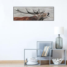 Lade das Bild in den Galerie-Viewer, Hirschkopf - volle Runde Diamant-Malerei - 80x30cm